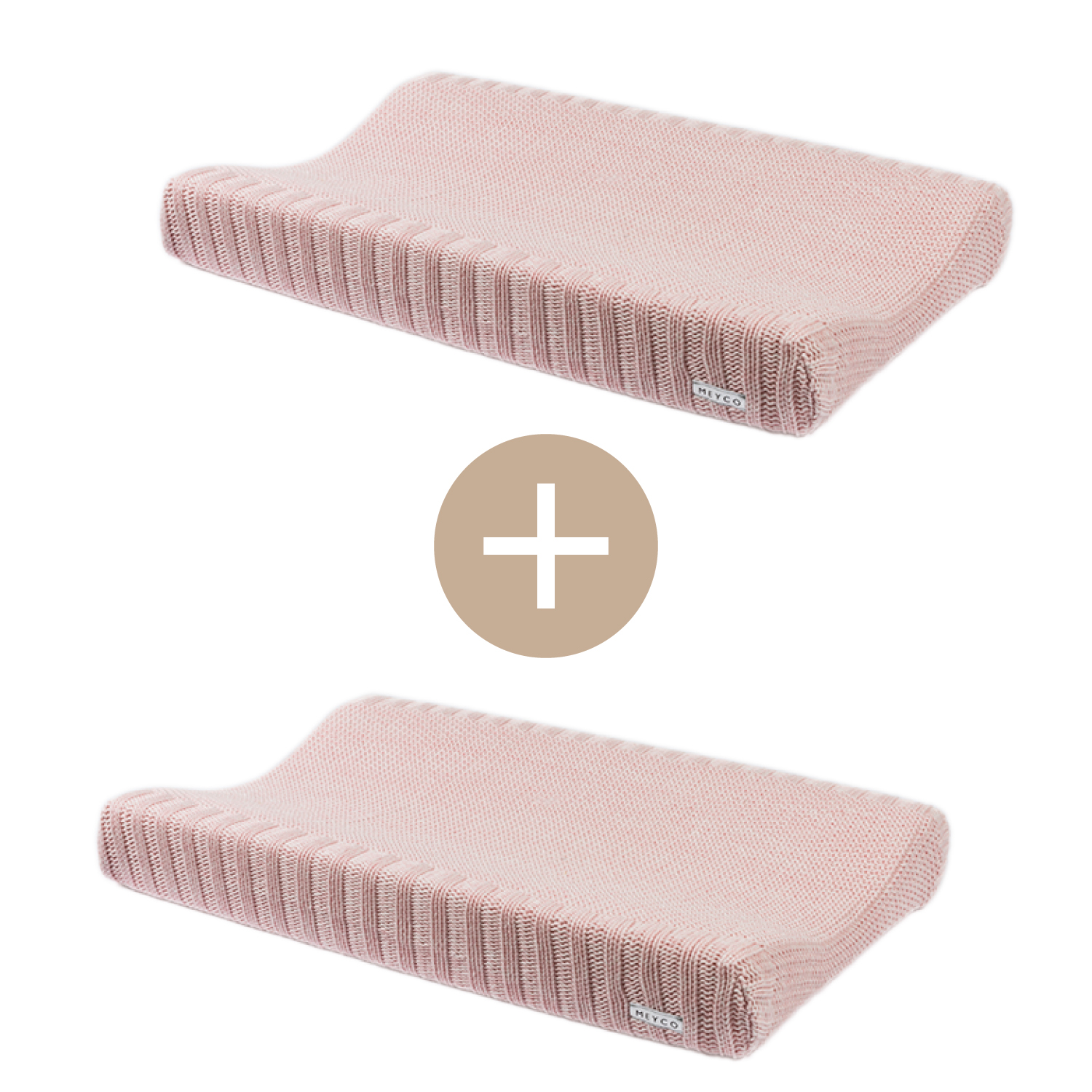 Changing mat cover 2-pack Relief Mixed - pink - 50x70cm