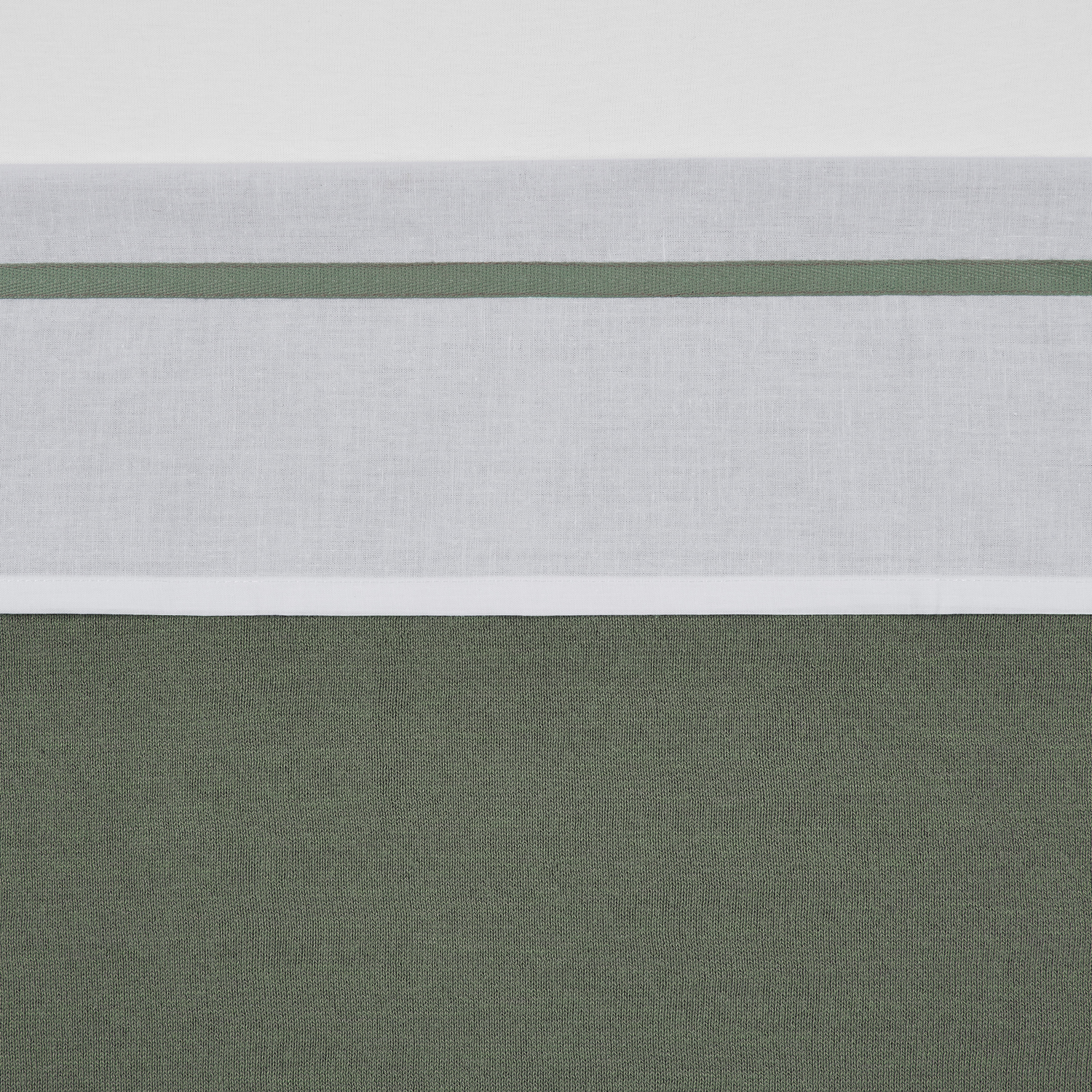 Ledikant laken Bies - forest green - 100x150cm