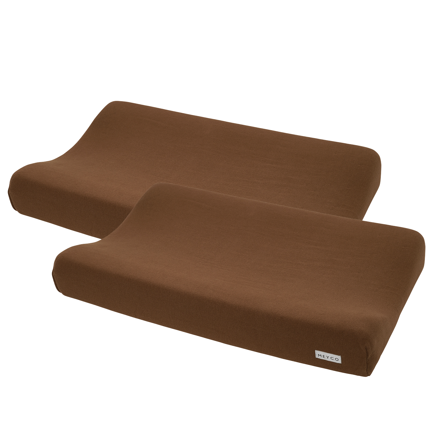 Changing mat cover 2-pack Knit Basic - chocolate - 50x70cm