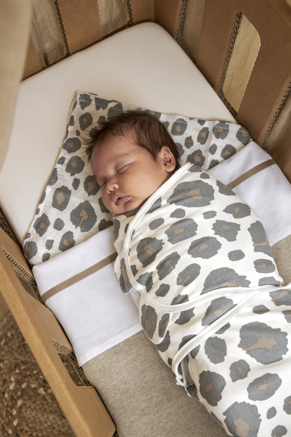 Hoeslaken co-sleeper jersey Uni - offwhite - 50x90cm