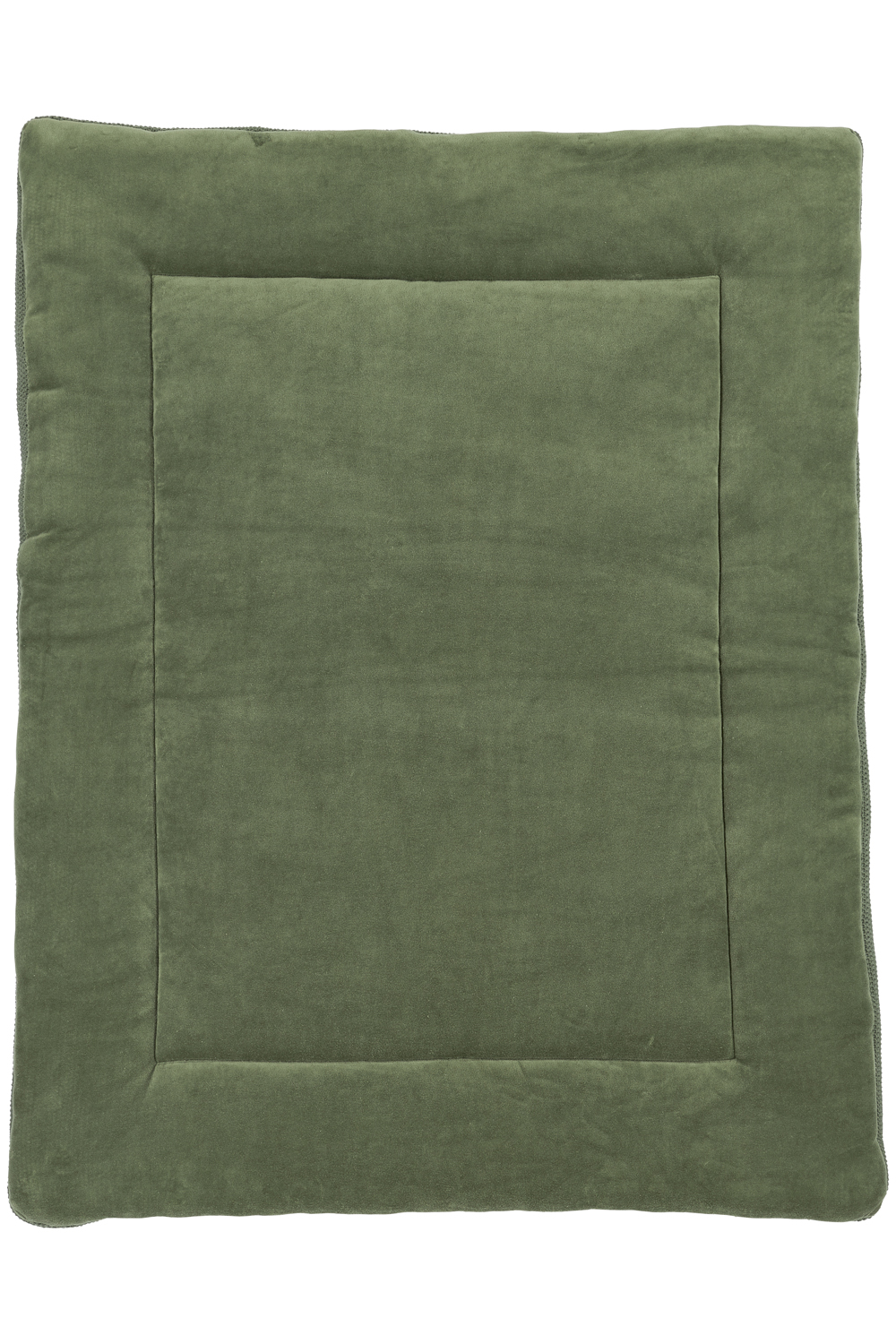 Boxkleed biologisch Mini Relief - forest green - 77x97cm