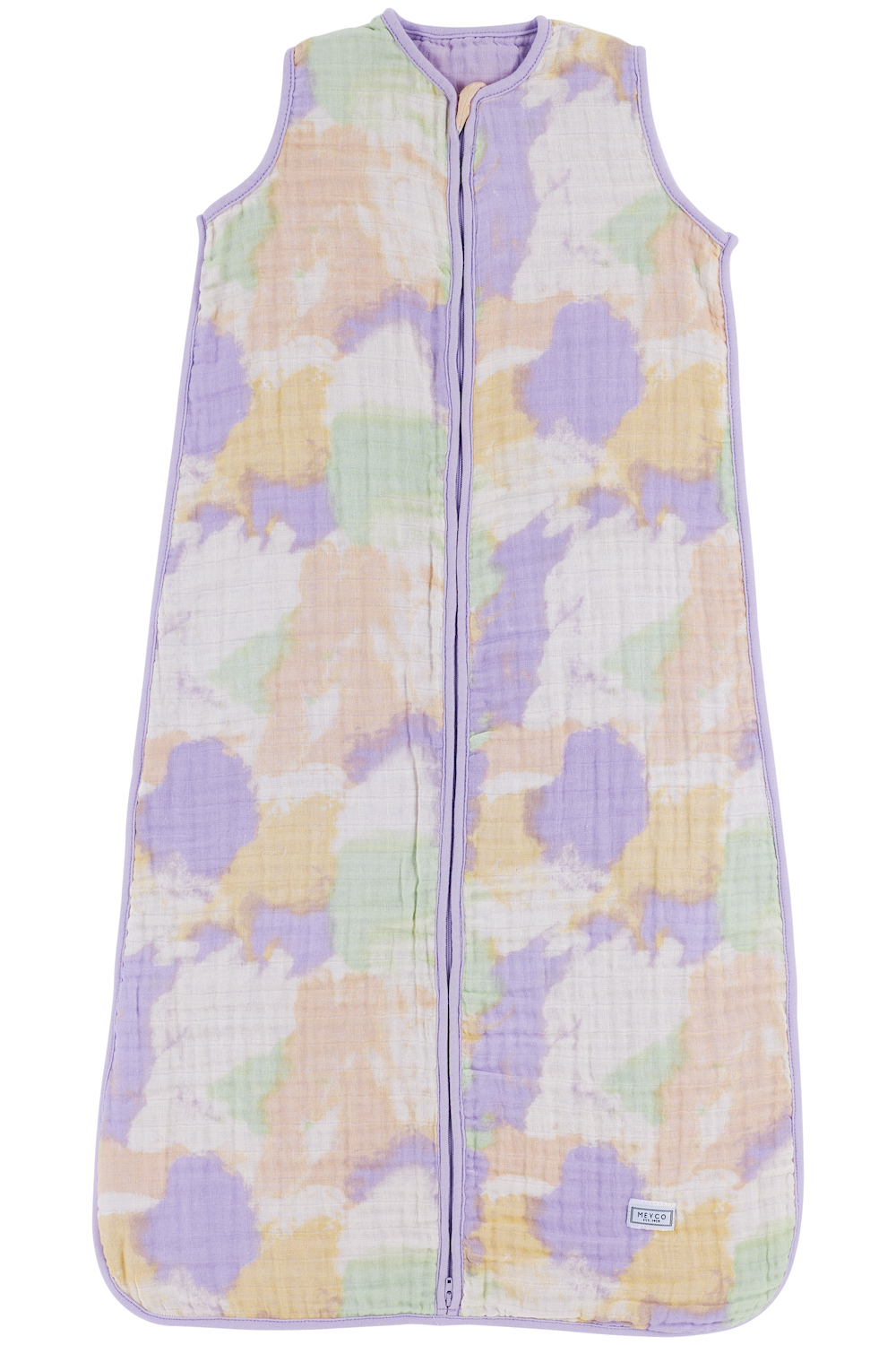 Baby slaapzak pre-washed hydrofiel Tie-Dye - soft lilac - 110cm