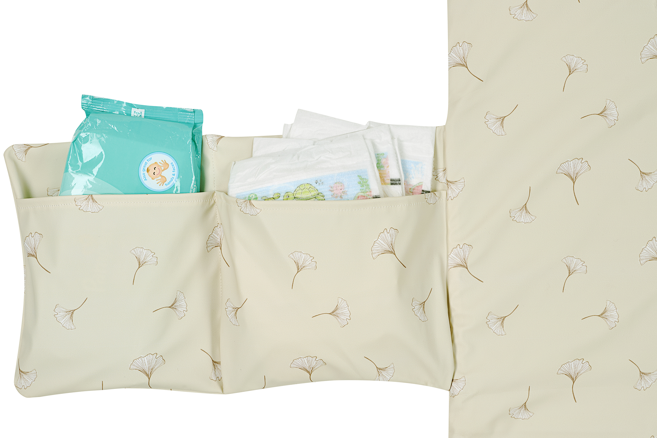 Reise-Wickelunterlage Ginkgo - soft sand