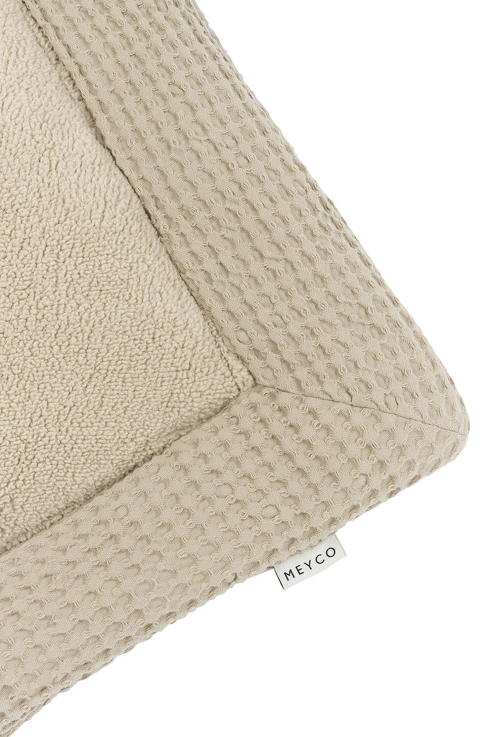 Playpen mattress Waffle Teddy - sand - 80x100cm