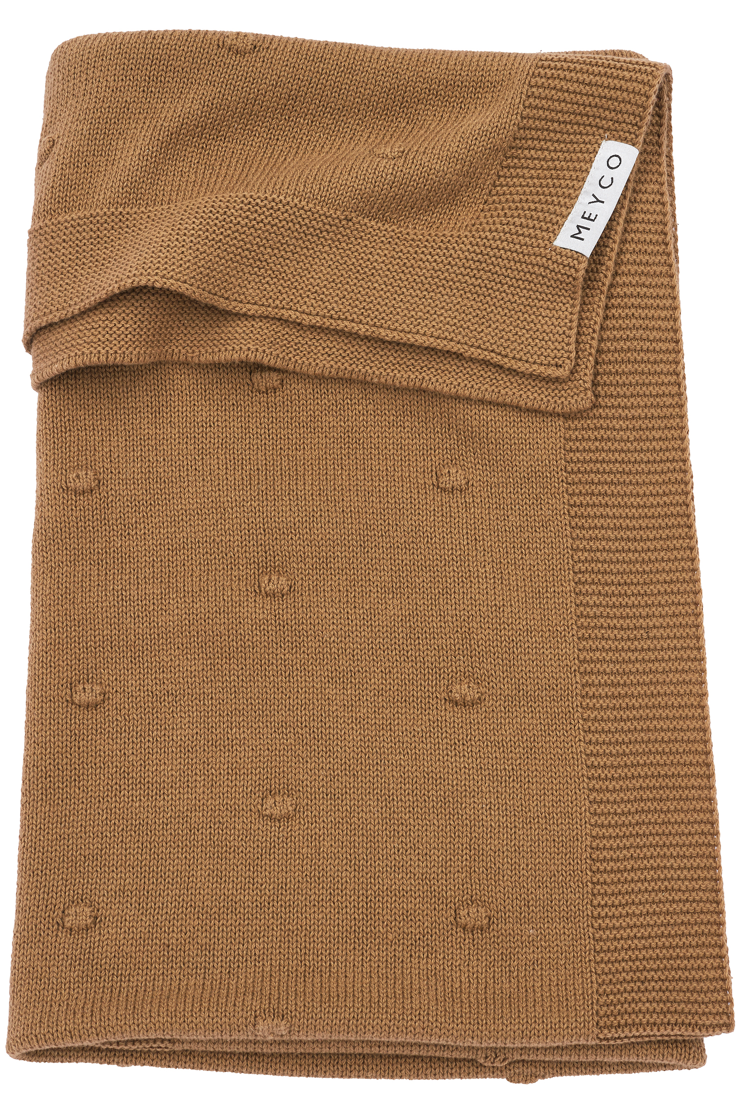 Ledikant deken Mini Knots - toffee - 100x150cm