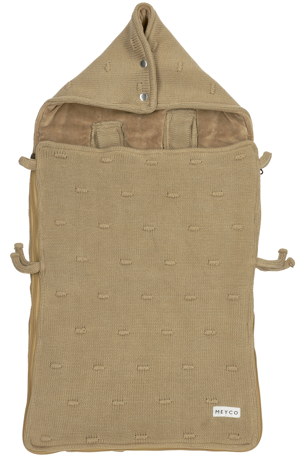 Footmuff Knots - taupe - 40x82cm