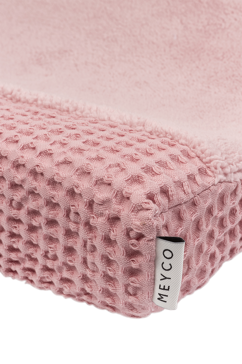 Changing mat cover Waffle Teddy - old pink - 50x70cm