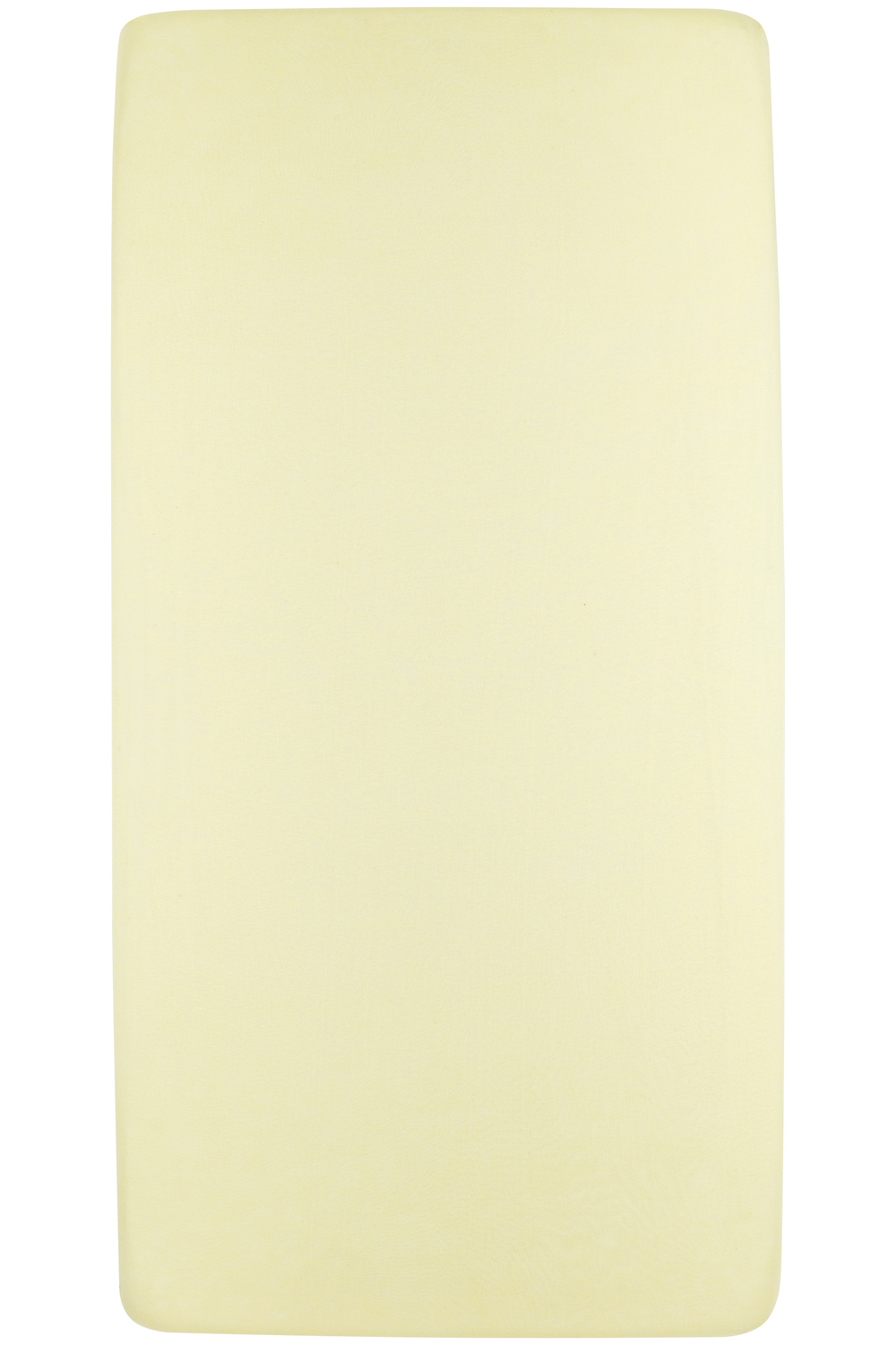 Hoeslaken eenpersoonsbed Uni - soft yellow - 90x200cm