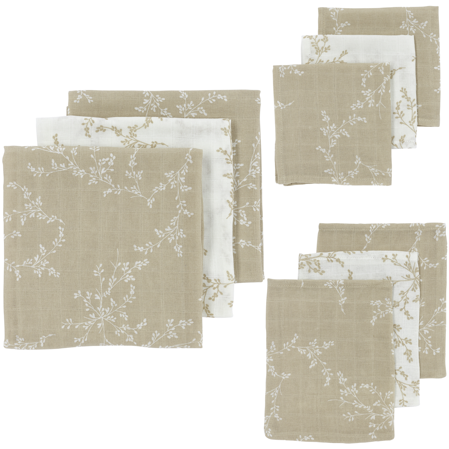 Starter set 9-pack muslin Branches - sand