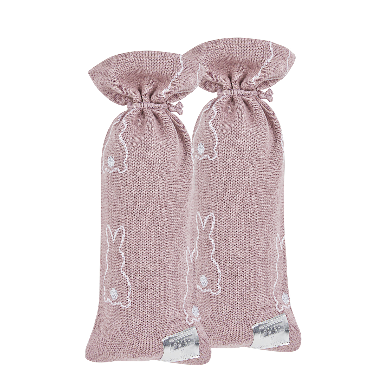 Hot water bottle cover 2-pack Rabbit - lilac