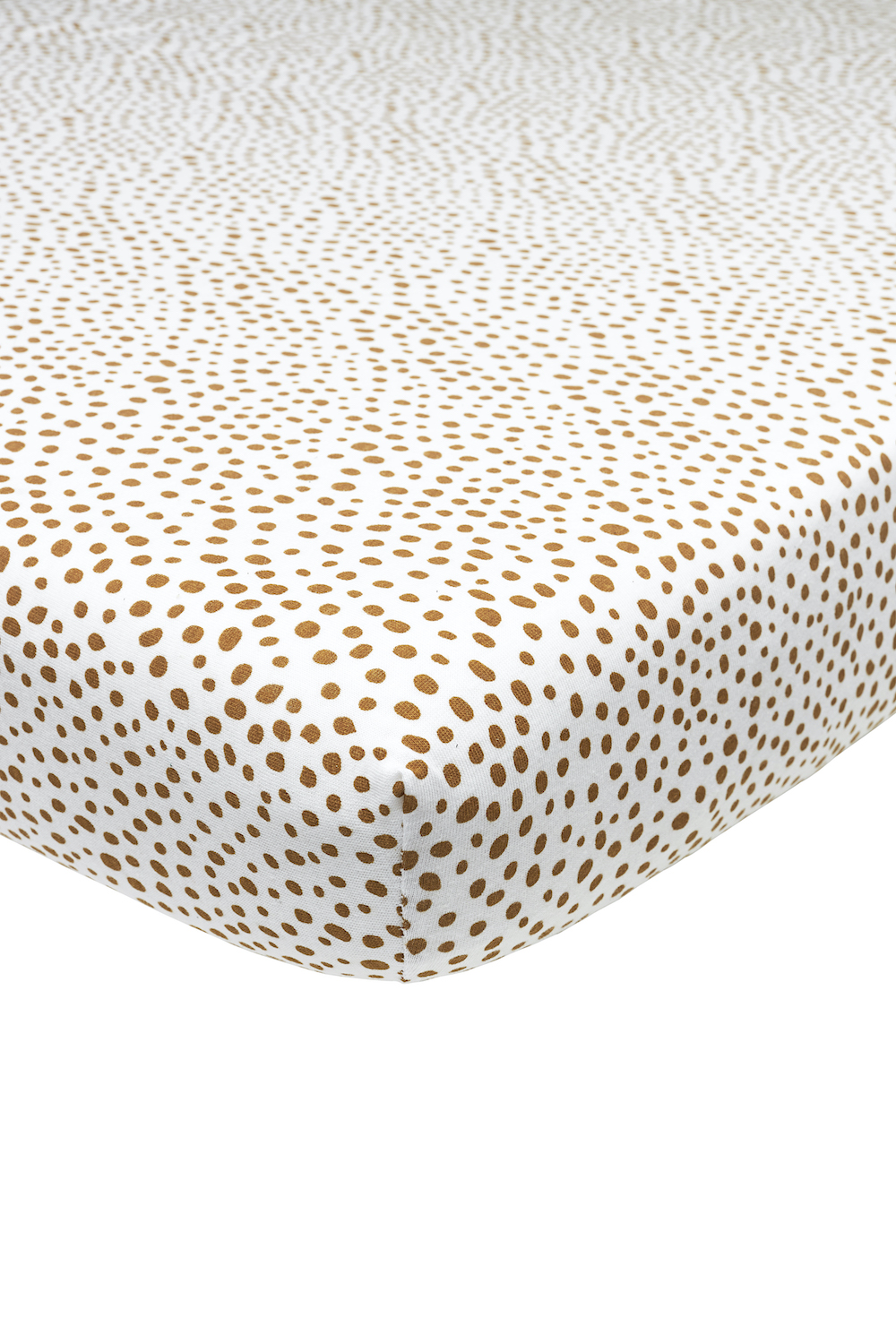 Hoeslaken eenpersoonsbed Cheetah - camel - 90x200cm