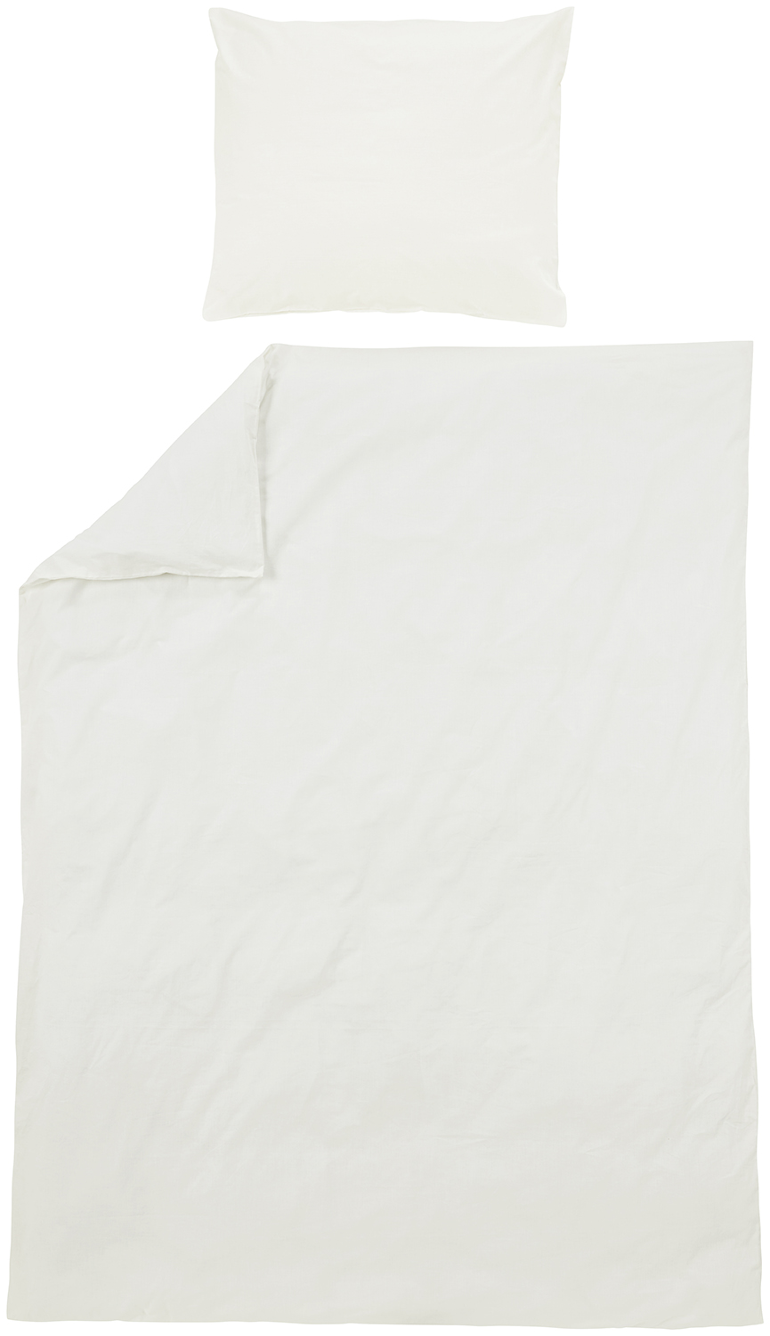 Duvet cover 1-Pers. Uni - offwhite - 140x200/220cm