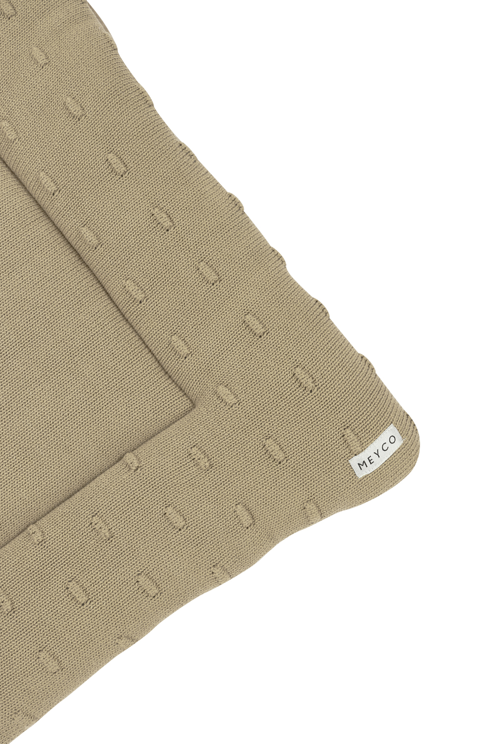 Playpen mattress Knots - taupe - 77x97cm