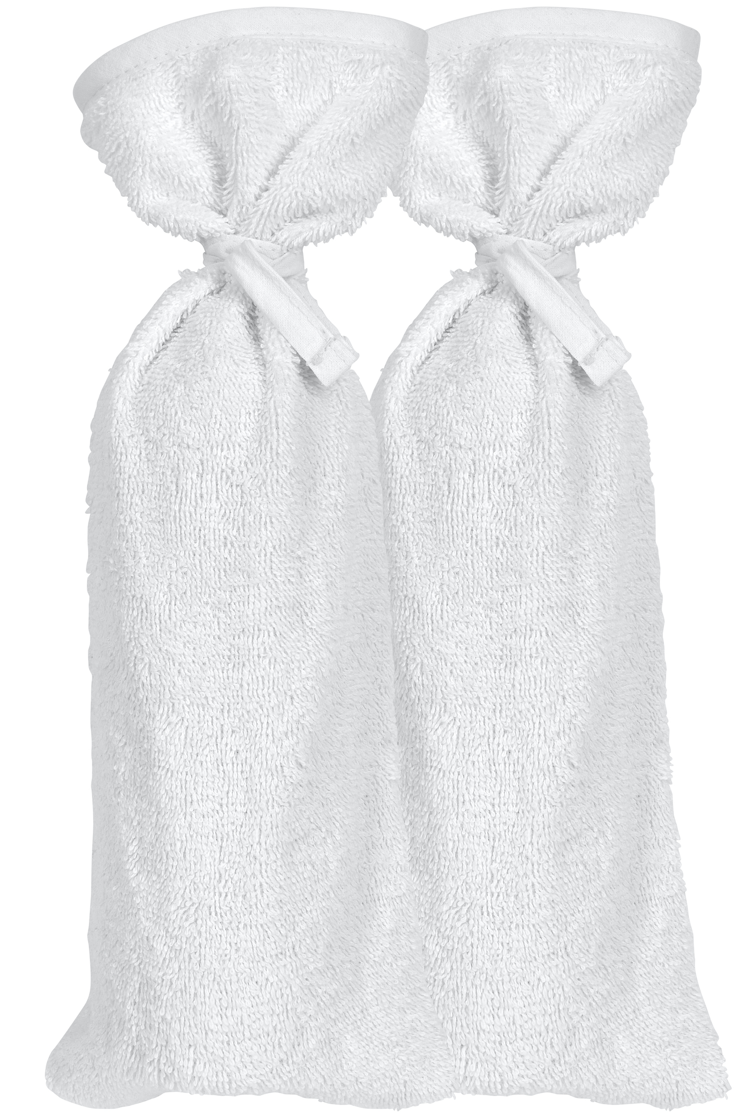 Kruikenzak 2-pack badstof Uni - white