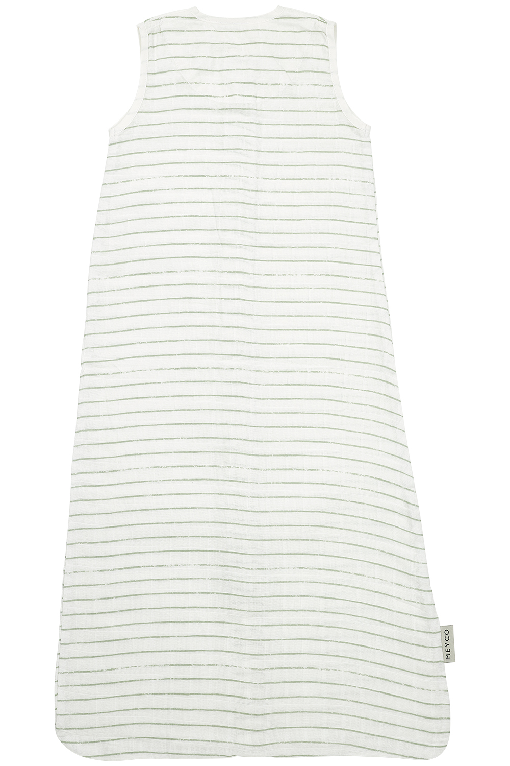 Sleepingbag muslin Stripe - soft green - 110cm