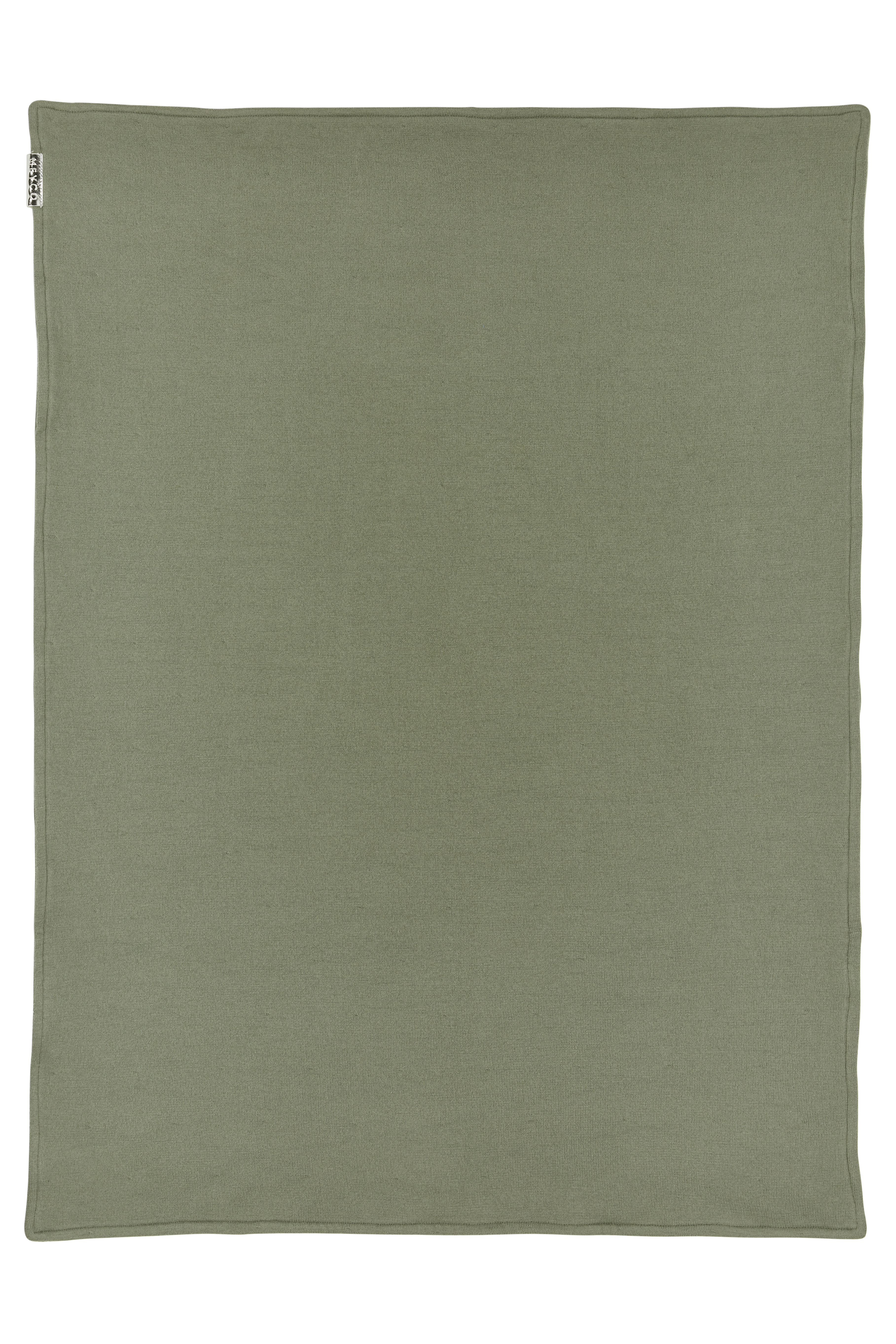 Ledikant deken Knit Basic velvet - forest green - 100x150cm