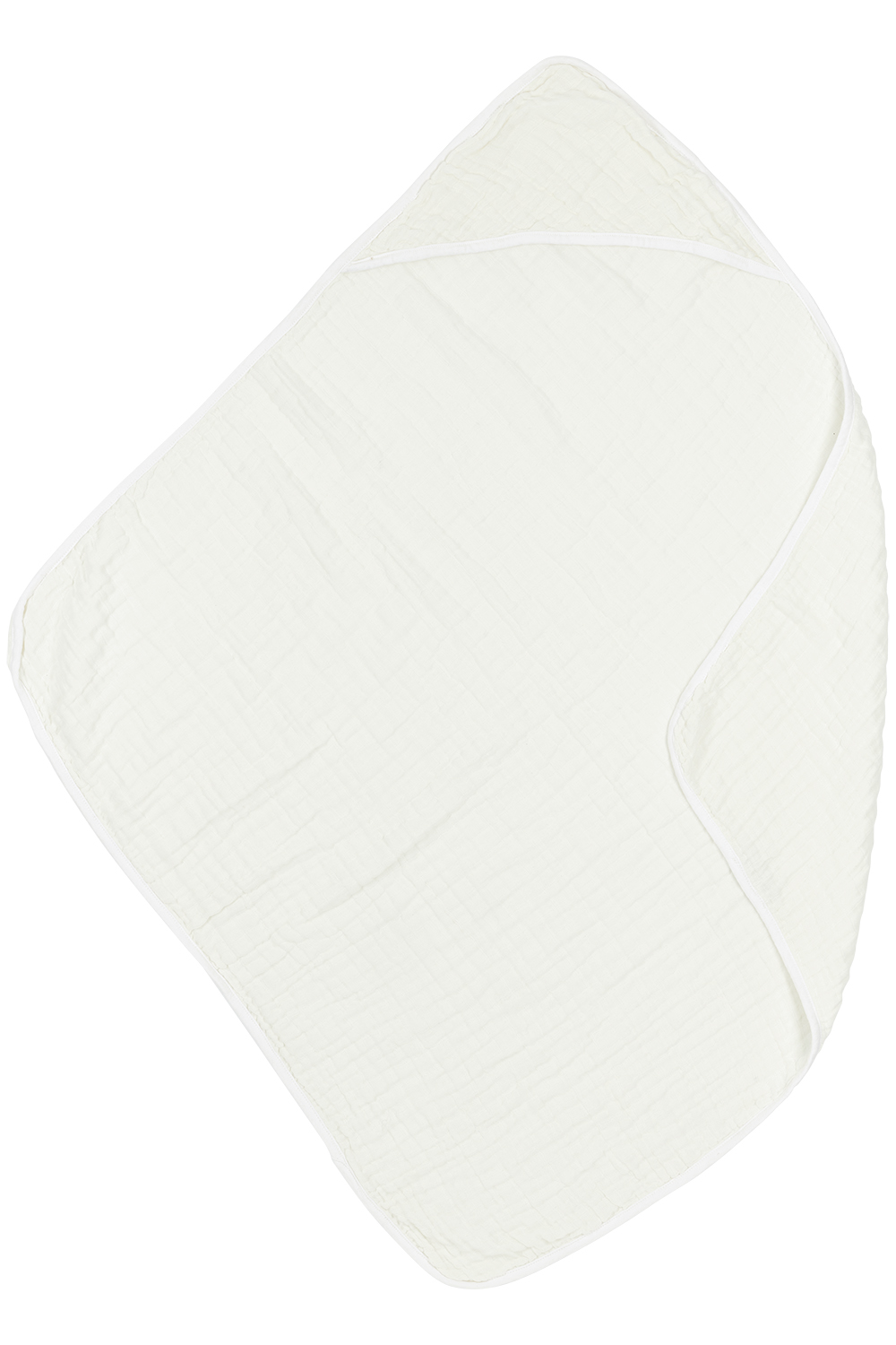 Bathcape pre-washed muslin Uni - offwhite - 80x80cm