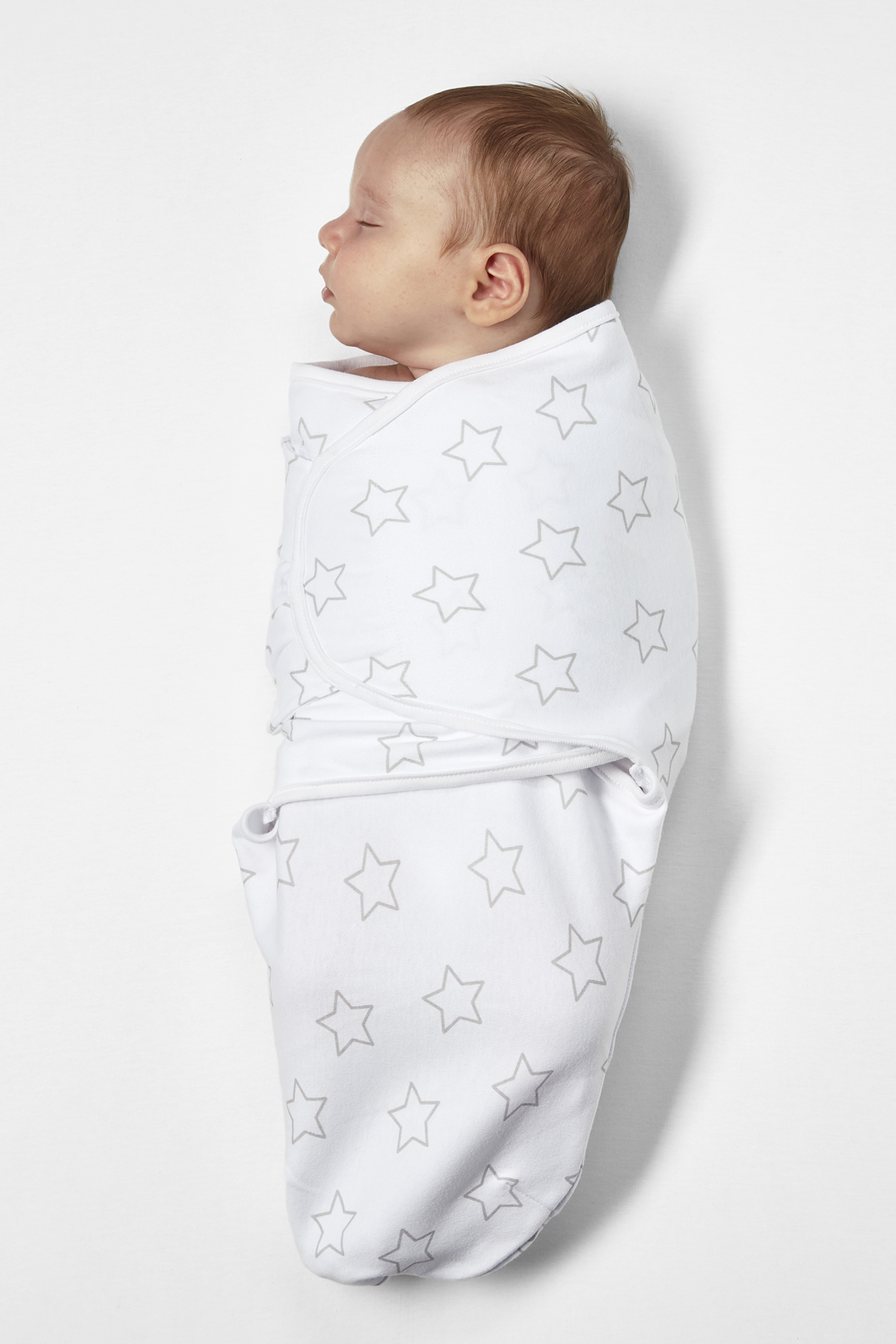 SwaddleMeyco inbakerdoek 2-pack Stars/Uni - grey/light grey - 0-3 maanden