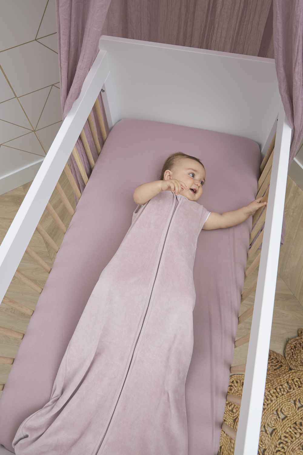 Baby slaapzak Velvet - lilac - 110cm