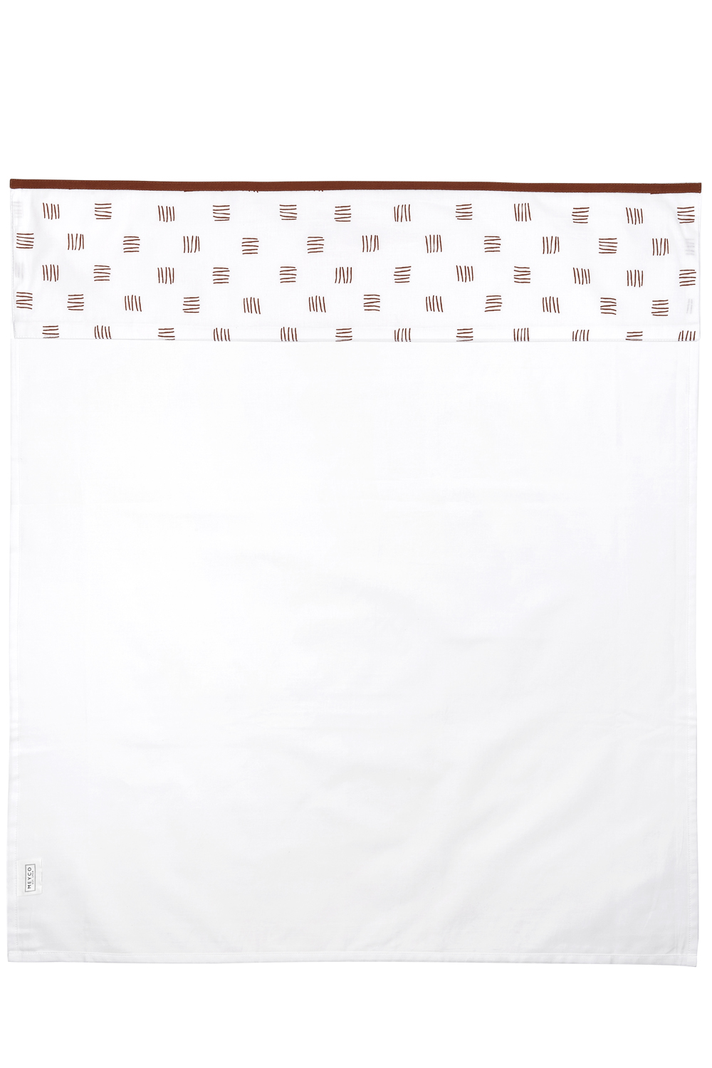 Ledikant laken Block Stripe - camel - 100x150cm