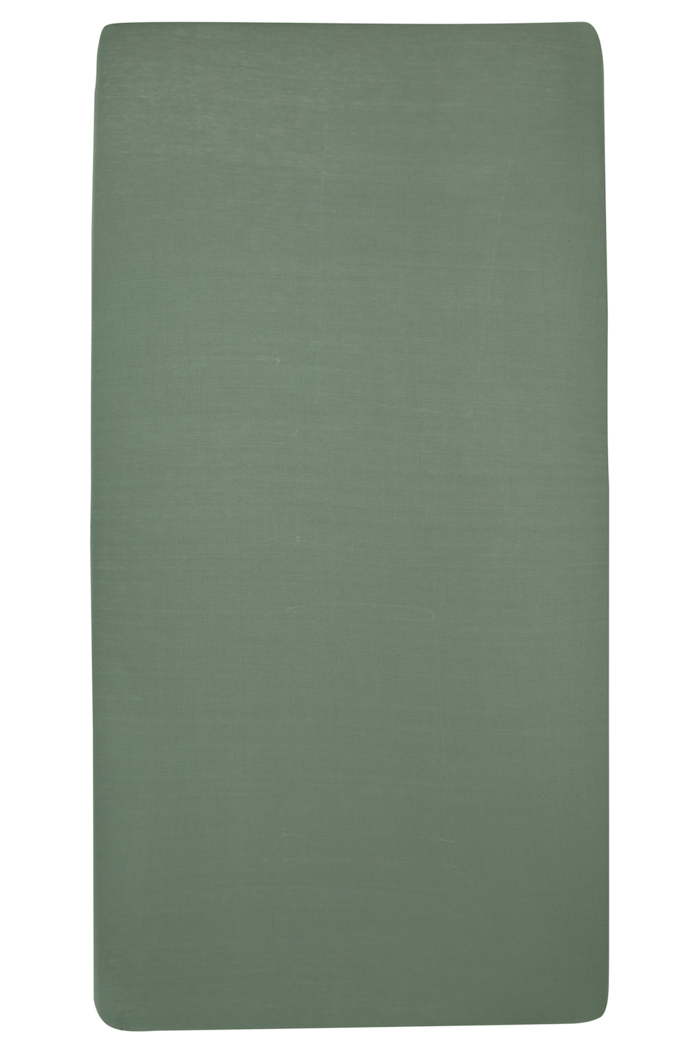 Hoeslaken eenpersoonsbed Uni - forest green - 80x210/220cm