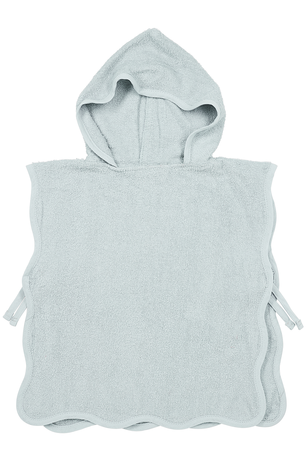 Badponcho badstof Wavy - grey blue - 1-3 jaar