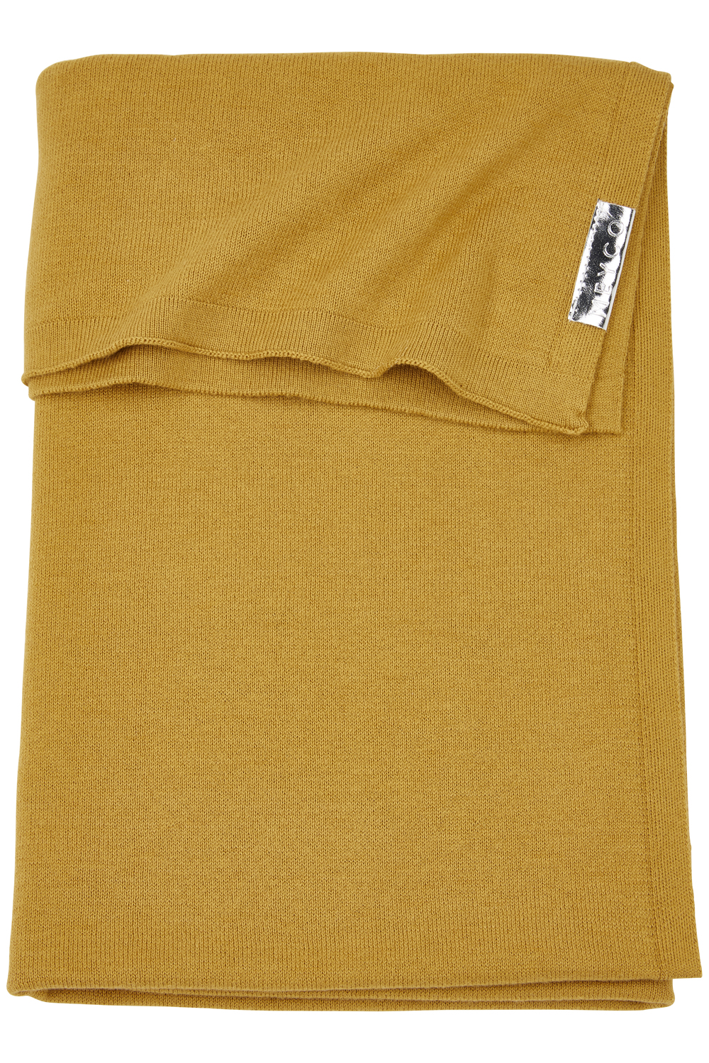 Wiegdeken Knit Basic - honey gold - 75x100cm