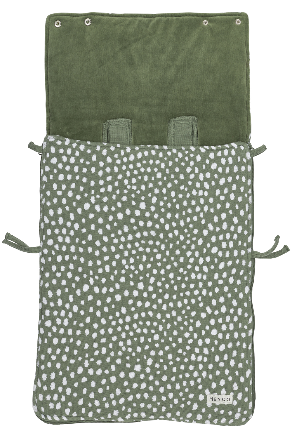 Voetenzak Cheetah - forest green - 40x82cm