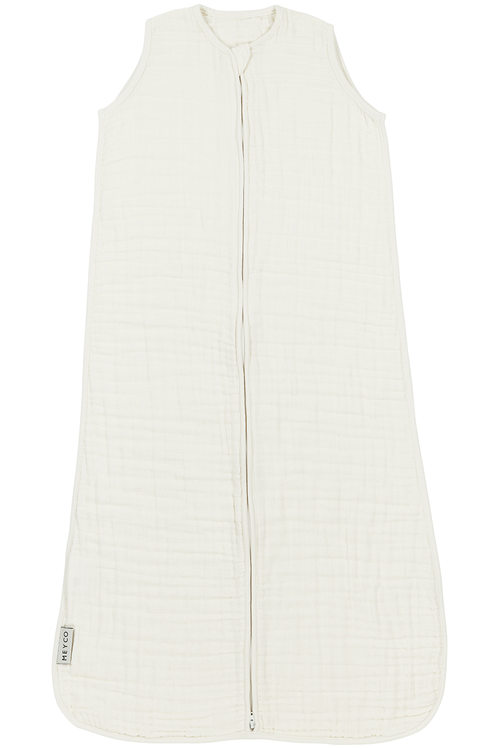 Baby zomerslaapzak pre-washed hydrofiel Uni - offwhite - 110cm - 0.5 TOG