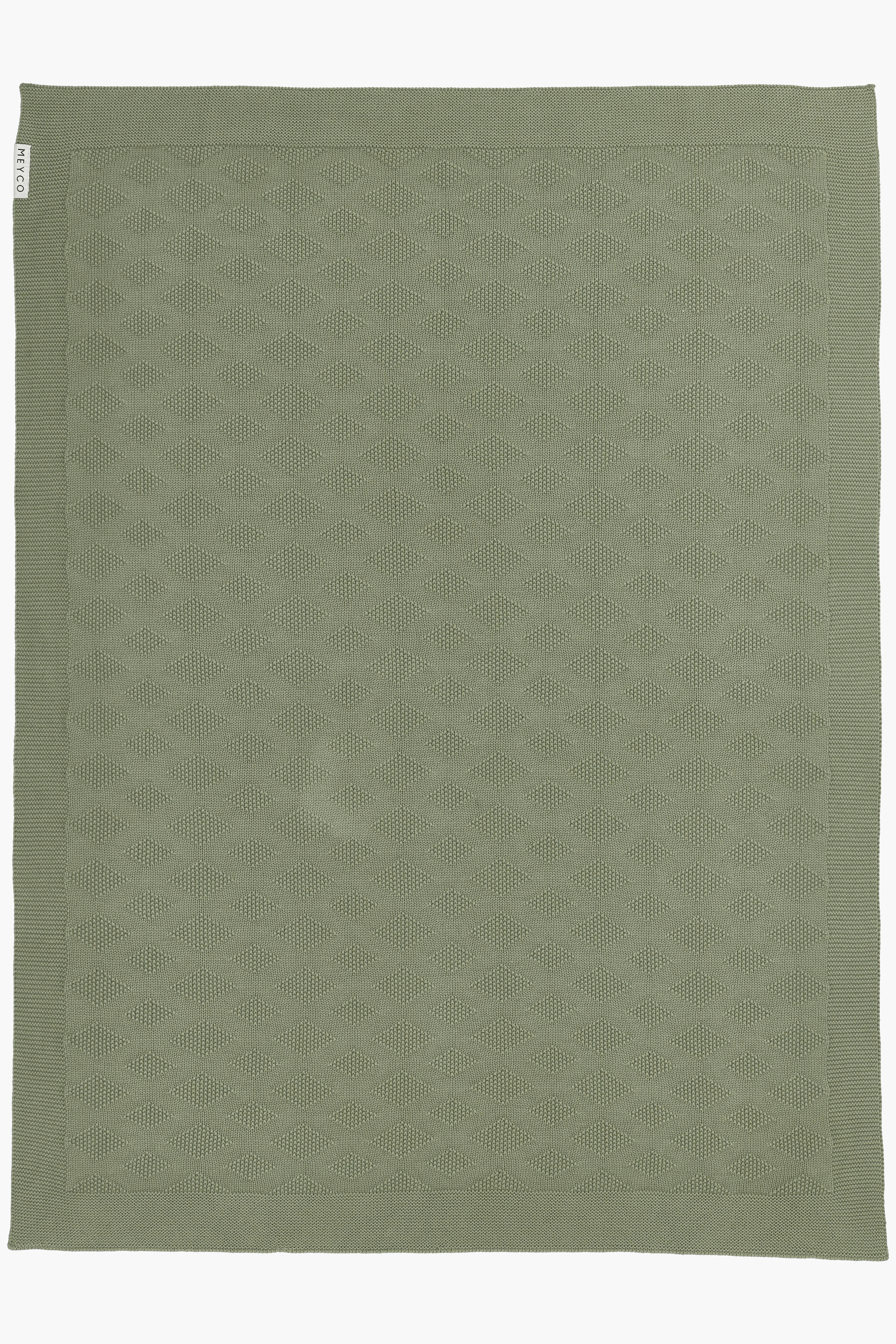 Babydecke organisch Diamond - forest green - 75x100cm