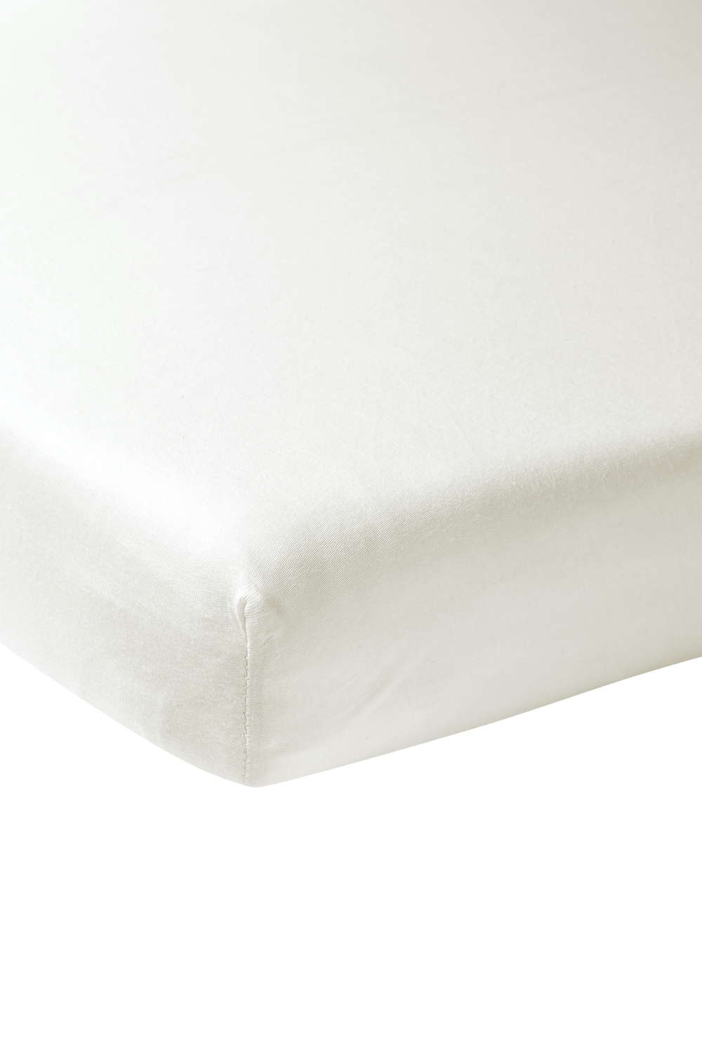 Spannbettlaken Zweifler Uni - warm white - 120x200cm