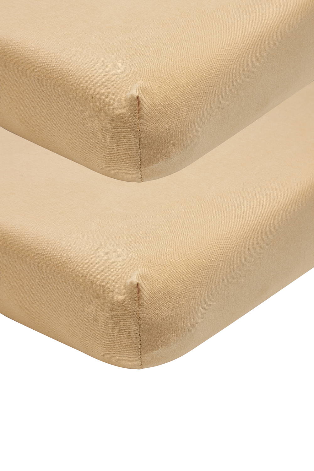 Jersey Hoeslaken 2-pack - Warm Sand - 70x140/150cm