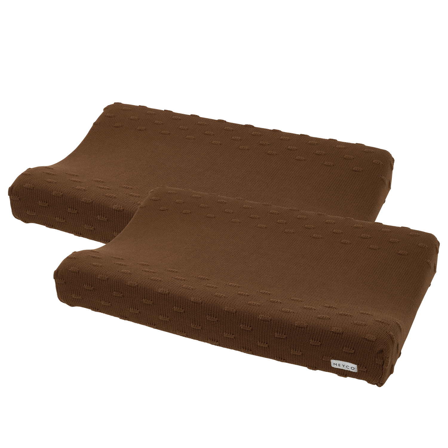 Changing mat cover 2-pack Knots - chocolate - 50x70cm