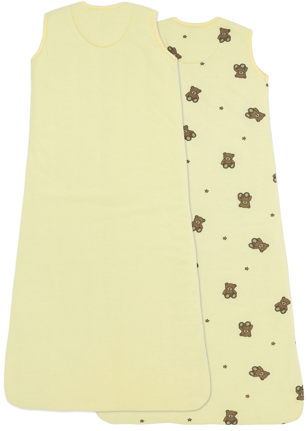 Schlafsack Gefüttert 2er pack Teddy Bear - soft yellow - 70cm