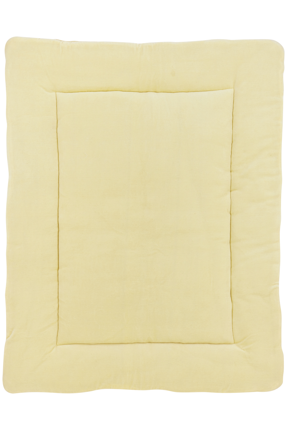 Playpen mattress Knots - soft yellow - 77x97cm