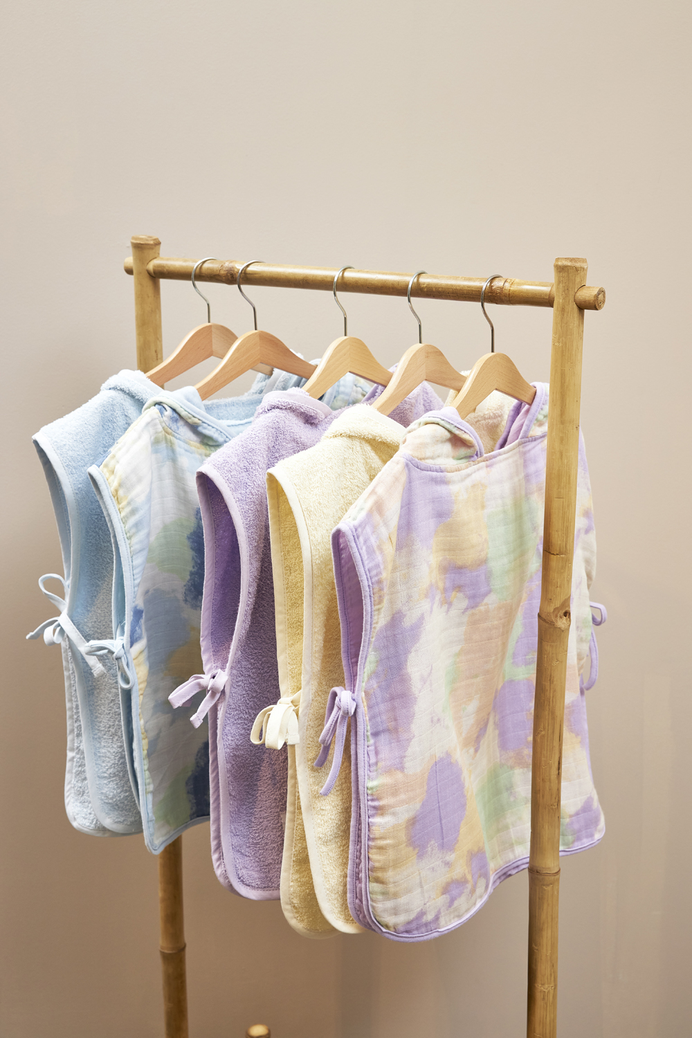 Badponcho hydrofiel Tie-Dye - light blue - 1-3 jaar