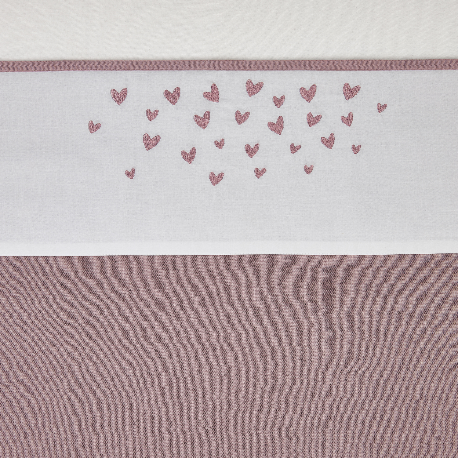 Ledikant laken Hearts - lilac - 100x150cm