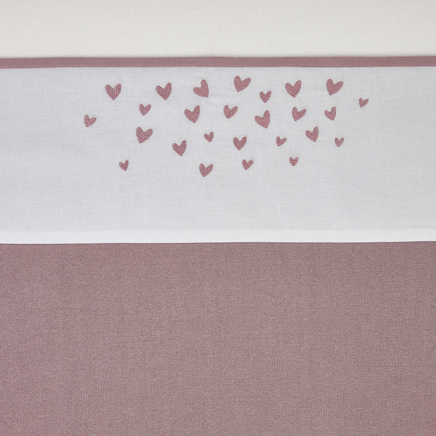 Ledikant laken Hearts - lilac - 100x150cm