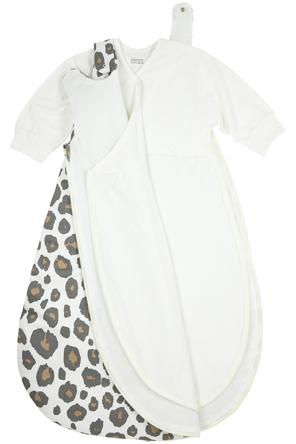 Baby slaapzak rond tweedelig Panter - neutral - 74/80