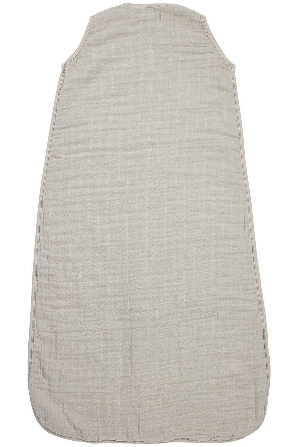Baby zomerslaapzak pre-washed hydrofiel Uni - greige - 90cm - 0.5 TOG