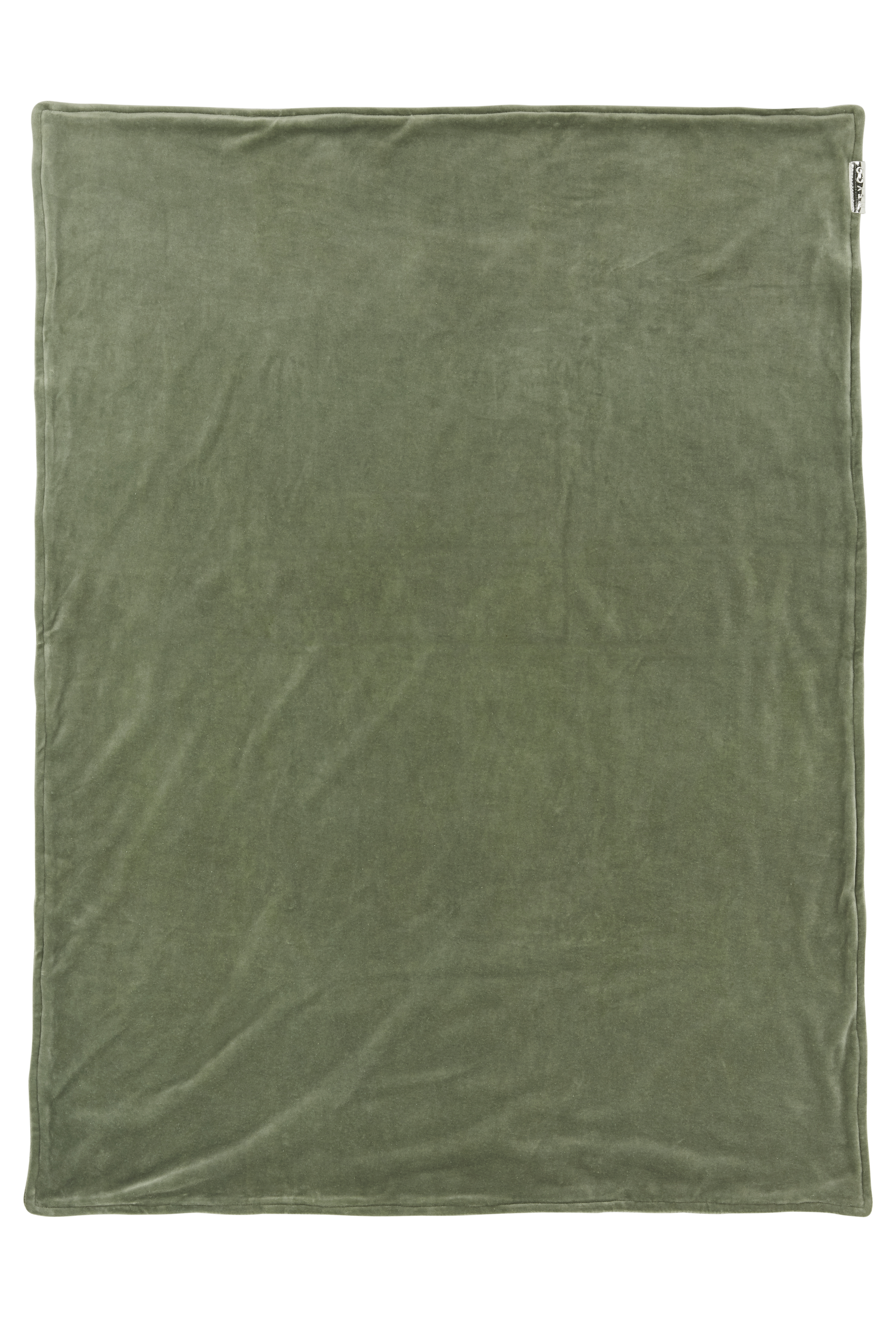 Ledikant deken Knit Basic velvet - forest green - 100x150cm