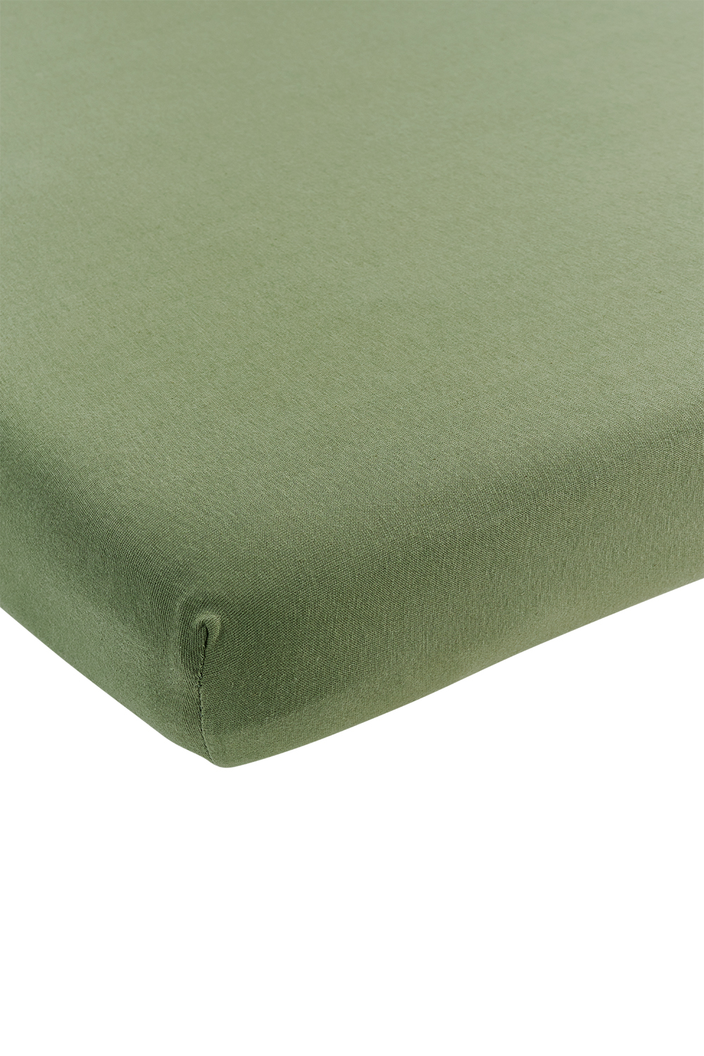 Spannbettlaken Wiege jersey Uni - olive green - 40x80/90cm