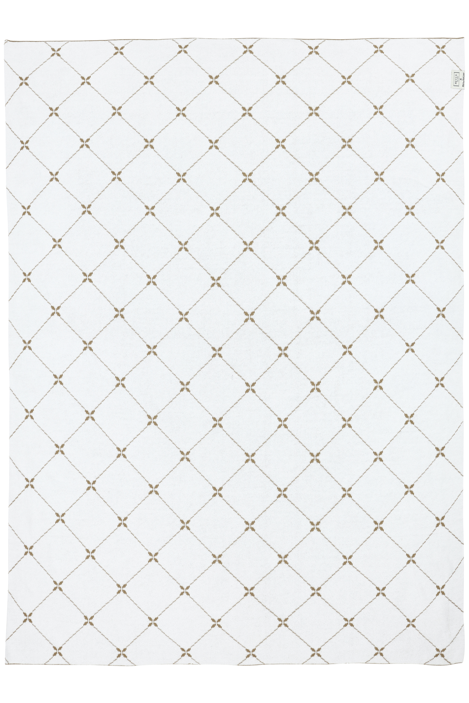 Ledikant deken Louis - taupe - 100x150cm