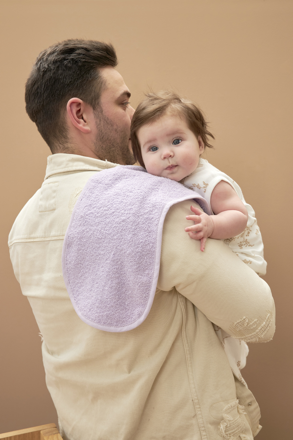 Burb cloth 3-pack terry Uni - soft lilac/soft yellow/soft peach - 53x20cm