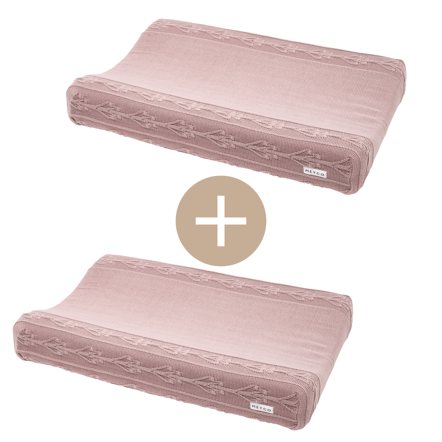 Changing mat cover 2-pack Romantic Flower - lilac - 50x70cm