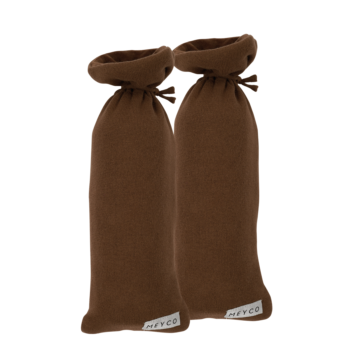 Hot water bottle cover 2-pack Knit Basic - chocolate