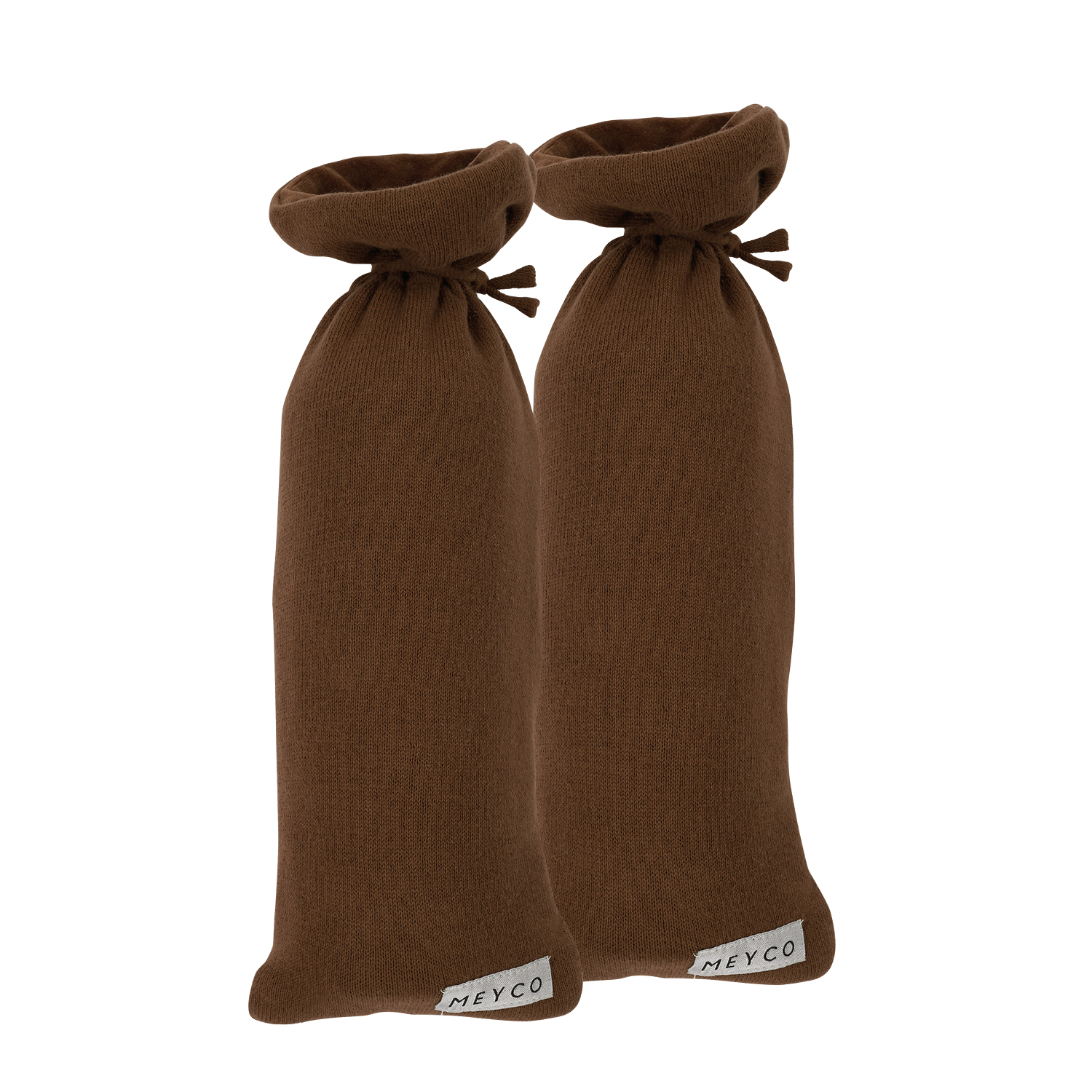 Kruikenzak 2-pack Knit Basic - chocolate