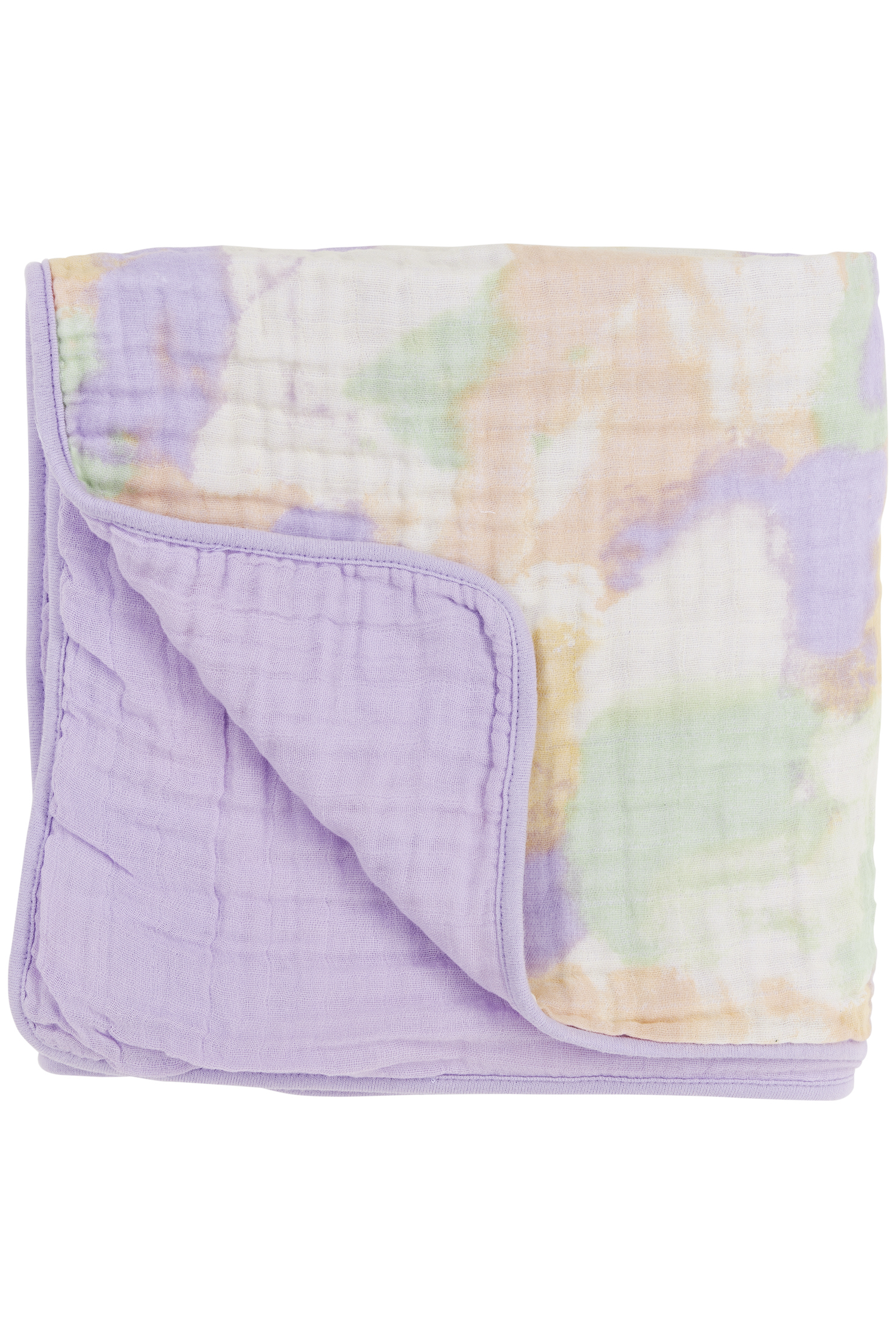 Multidecke musselin Tie-Dye - soft lilac - 120x120cm