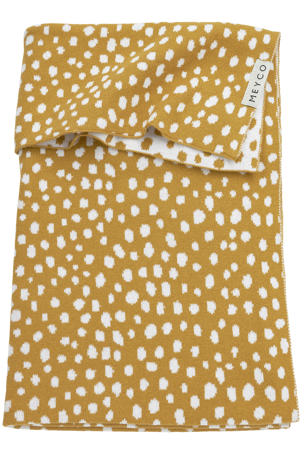 Crib bed blanket Cheetah - honey gold - 75x100cm