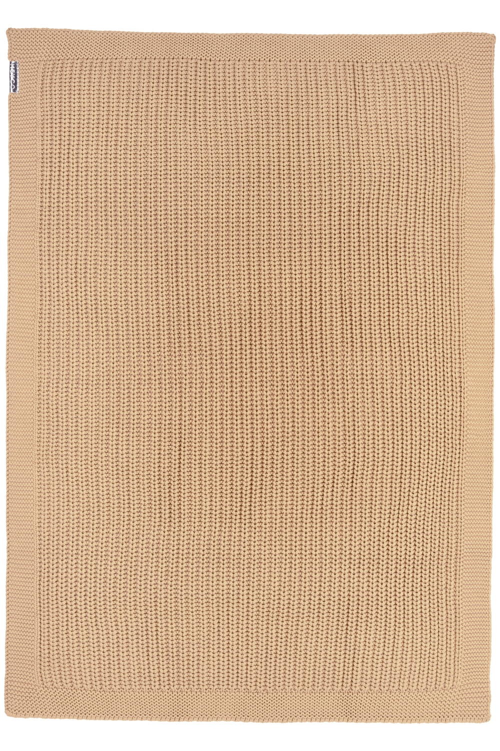 Ledikant deken Herringbone - warm sand - 100x150cm